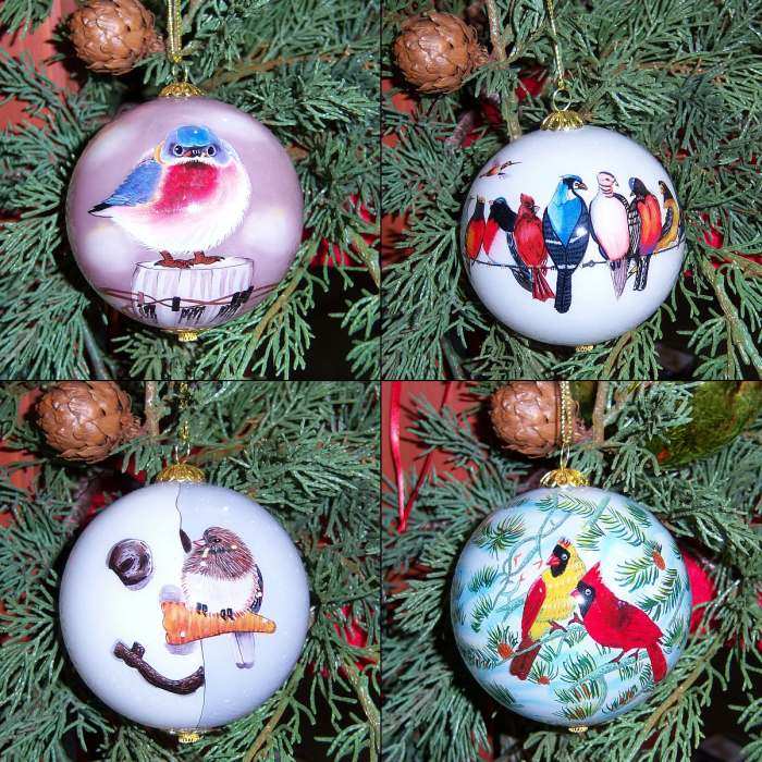 Songbird Series Ornament Collection Set of 4